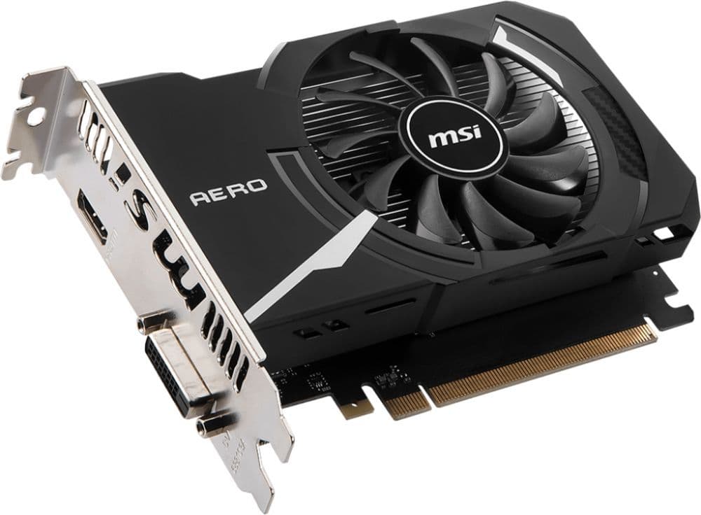 Видеокарта MSI PCIE16 GT1030 2GB GDDR4 GT 1030 AERO ITX 2GD4 OC