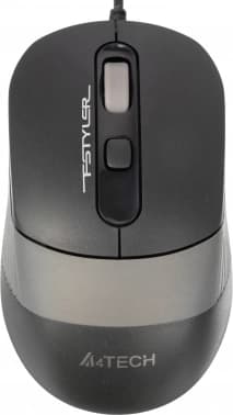 Мышь A4Tech Fstyler FM10 черный/серый оптич. 1600dpi USB 4but (FM10 GREY)