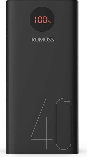 Мобильный аккумулятор Romoss PEA40 40000mAh QC3.0 18W 3A 2xUSB-A/USB-C черный