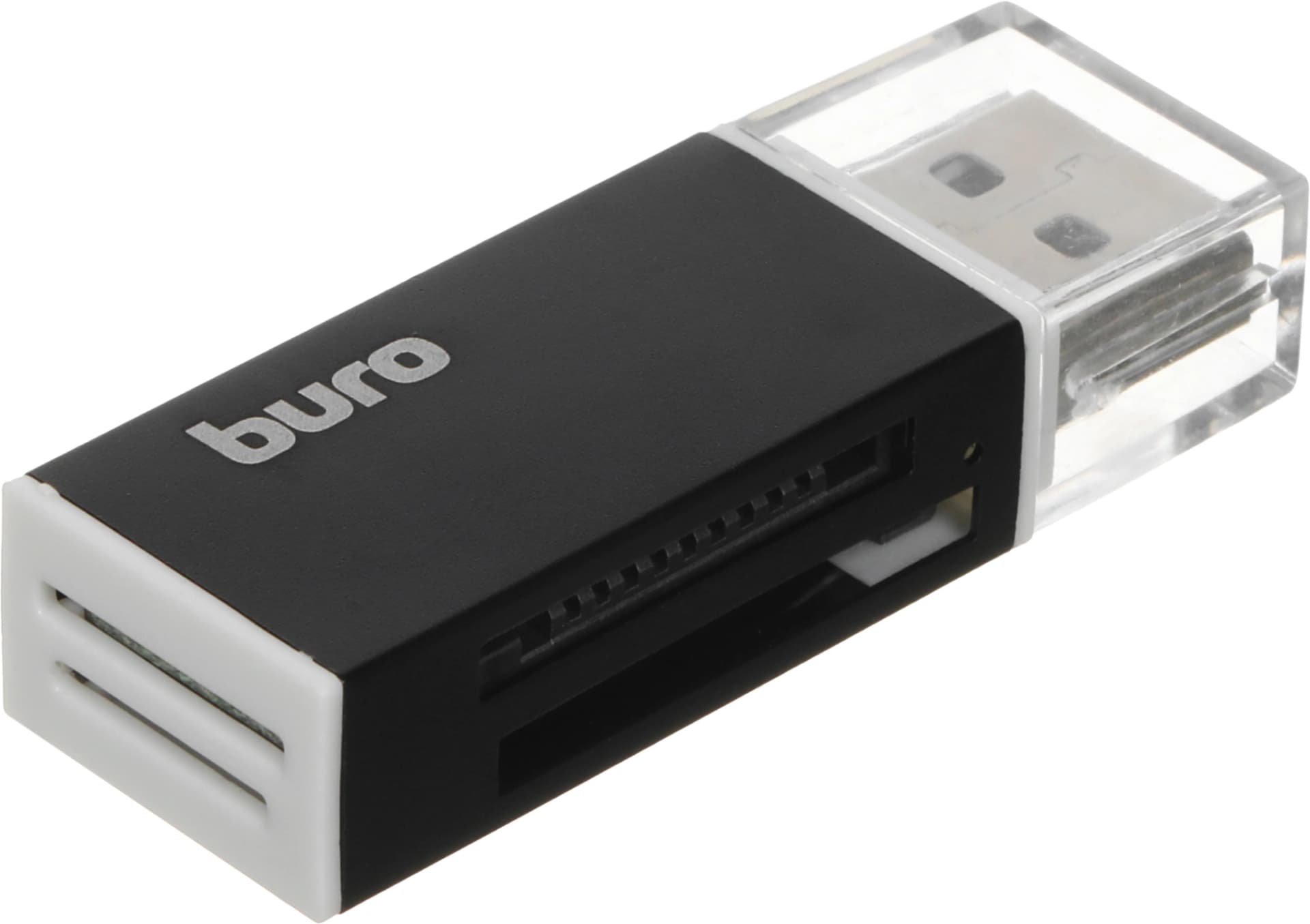 Устройство чтения карт памяти USB2.0 Buro BU-CR-3104 черный