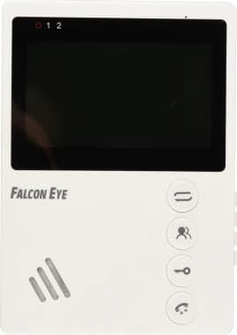 Falcon Eye KIT- Vista Комплект. Видеодомофон: дисплей 4" TFT; механические кнопки; подключение до 2-х вызывных панелей; OSD меню; питание AC 220В (встроенный БП)