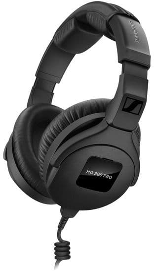 Гарнитура накладные Sennheiser HD 300 PRO 1.5м черный проводные оголовье