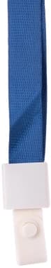 Шнур для пропуска Deli 8352blue 45х1см нейлон синий (упак.:12шт) пластиковый пакет