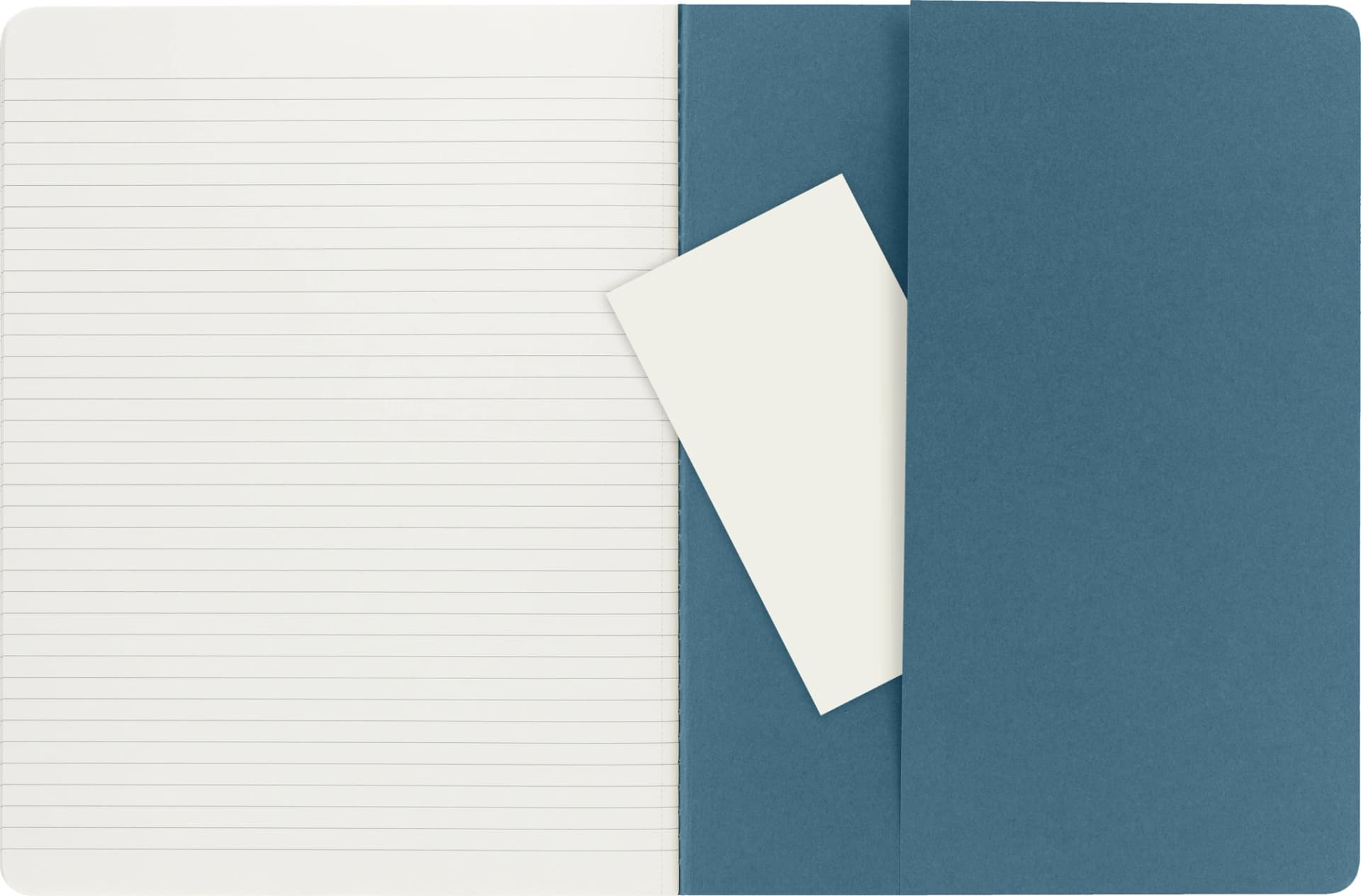 Блокнот Moleskine CAHIER JOURNAL CH021B44 XLarge 190х250мм обложка картон 120стр. линейка голубой (3шт)