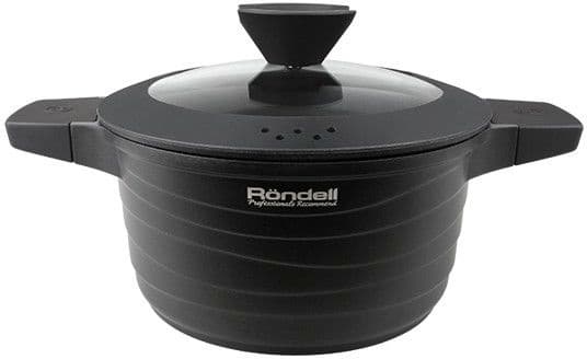 Кастрюля Rondell Walzer RDA-766 4.7л. d=24см (с крышкой) черный