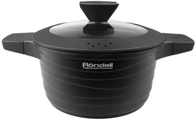 Кастрюля Rondell Walzer RDA-766 4.7л. d=24см (с крышкой) черный