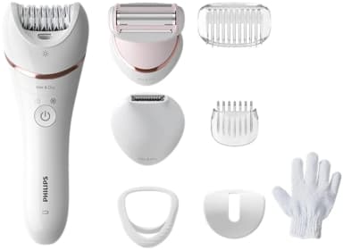 Эпилятор Philips BRE720/01 скор.:2 насад.:6 от аккум. белый