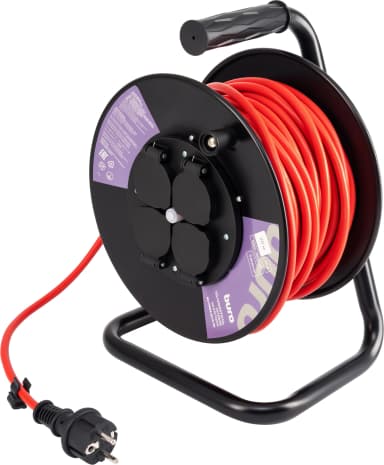 Сетевой удлинитель Buro BU-PSR4.20/G-16 20м (4 розетки) оранжевый (коробка)