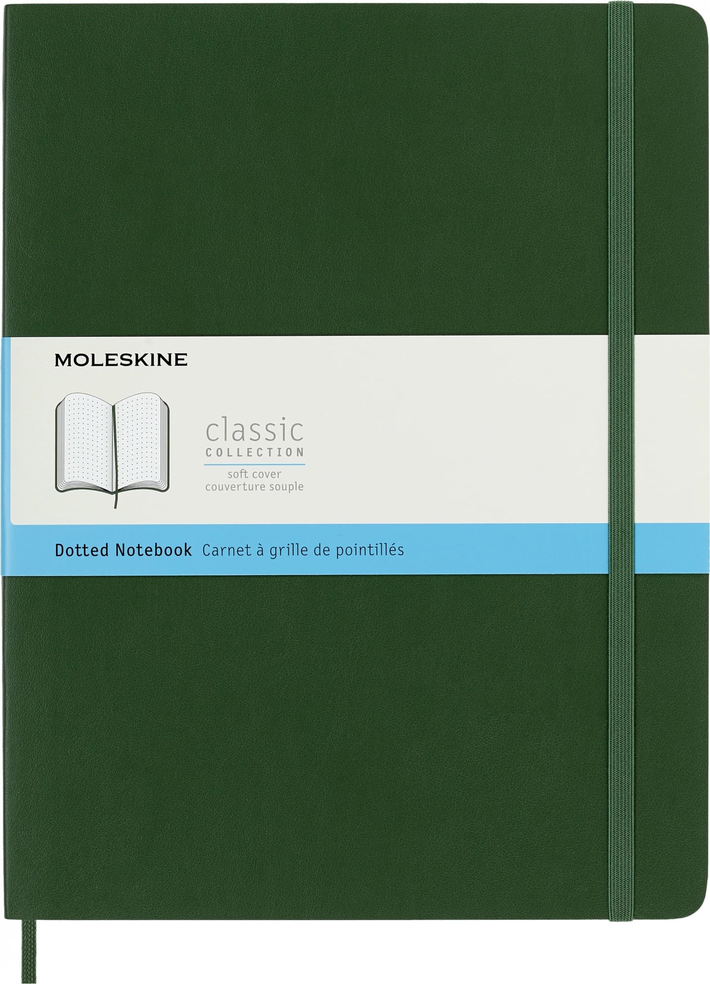 Блокнот Moleskine CLASSIC SOFT QP624K15 XLarge 190х250мм 192стр. пунктир мягкая обложка зеленый