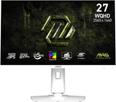 Монитор MSI 27" Mag 274QRFW X32 белый IPS LED 16:9 HDMI матовая HAS Piv 300cd 178гр/178гр 2560x1440 320Hz DP WQ 6.7кг