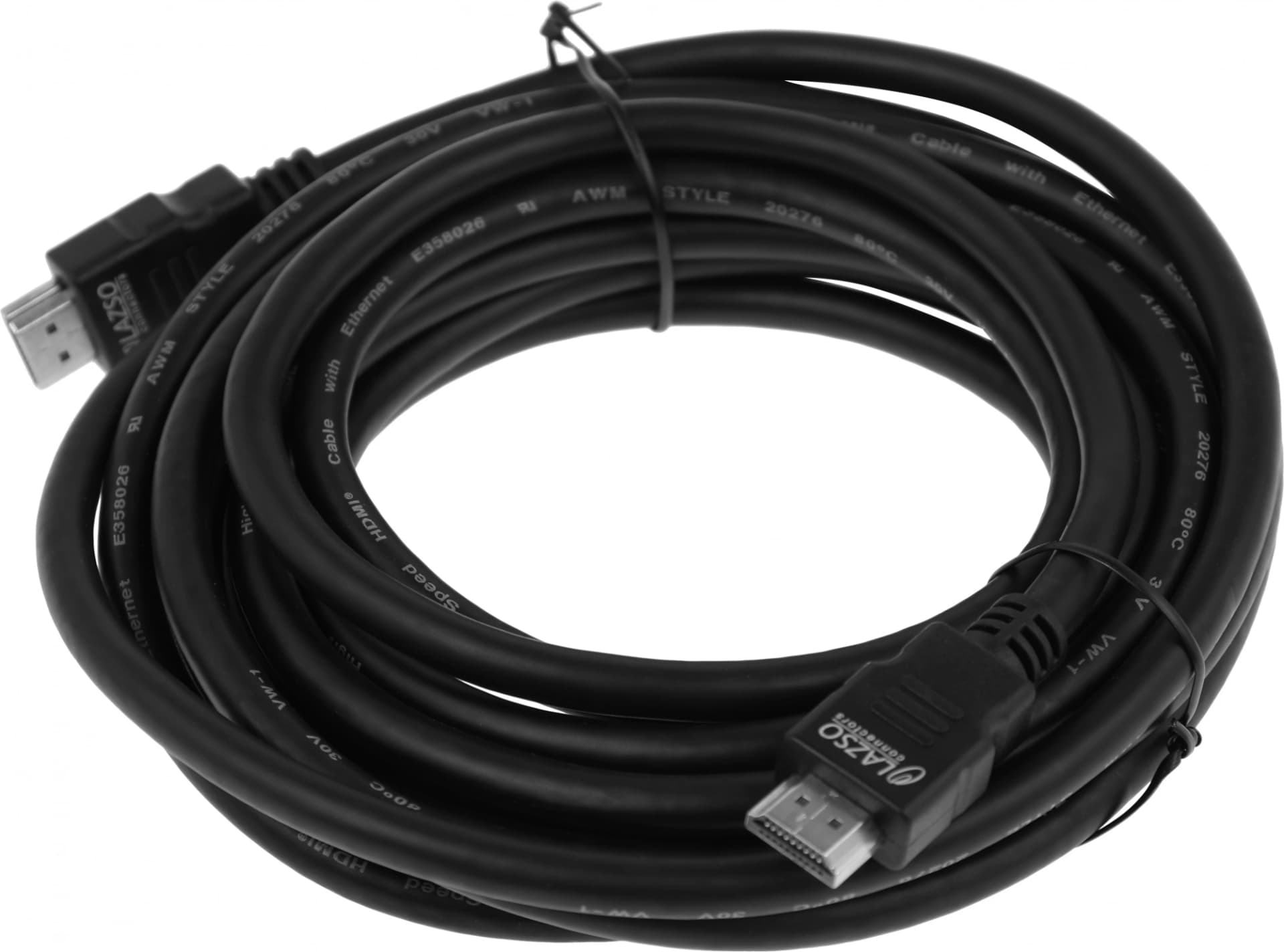Кабель/ LAZSO Кабель для передачи сигналов HDMI 2.0, максимальное разрешение 4Кх2К, 60Hz (4:4:4)