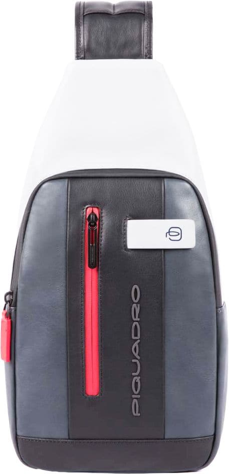 Рюкзак слинг Piquadro Urban CA4536UB00/GRN серый/черный натур.кожа