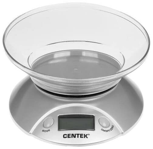 Весы кухонные электронные Centek CT-2451 макс.вес:5кг серый