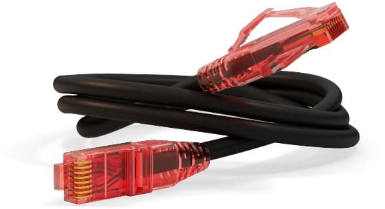 Патч-корд Hyperline PC-LPM-UTP-RJ45-RJ45-C5e-10M-LSZH-BK UTP RJ-45 вил.-вилка RJ-45 кат.5E 10м черный LSZH 24AWG