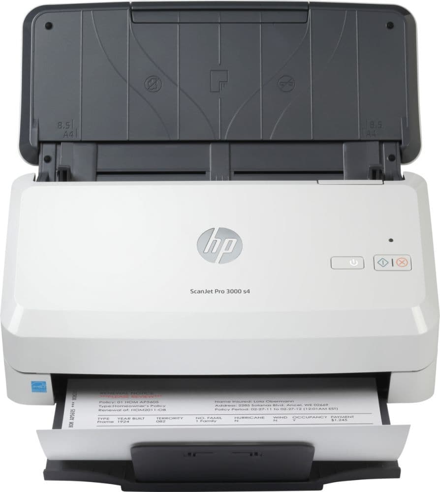 HP ScanJet Pro 3000 s4 A4, Сканер, Протяжный, Цветная, 80стр/мин, 600х600dpi, 50АПД, USB, 6FW07A
