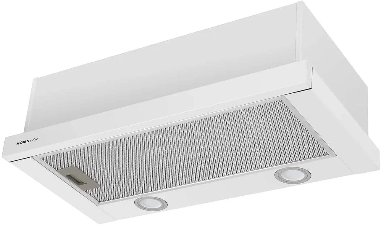 Вытяжка встраиваемая HomsAir Flat 50 White белый управление: кнопочное (1 мотор)