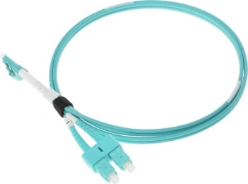 Патч-корд LANMASTER LAN-2LC-2SC/OM3-1.0 2x50/125 OM3 LC дуплекс-SC дуплекс 1м LSZH