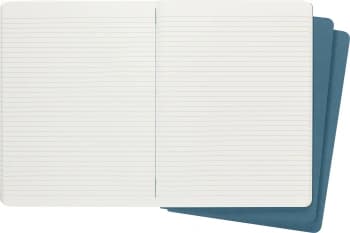 Блокнот Moleskine CAHIER JOURNAL CH021B44 XLarge 190х250мм обложка картон 120стр. линейка голубой (3шт)