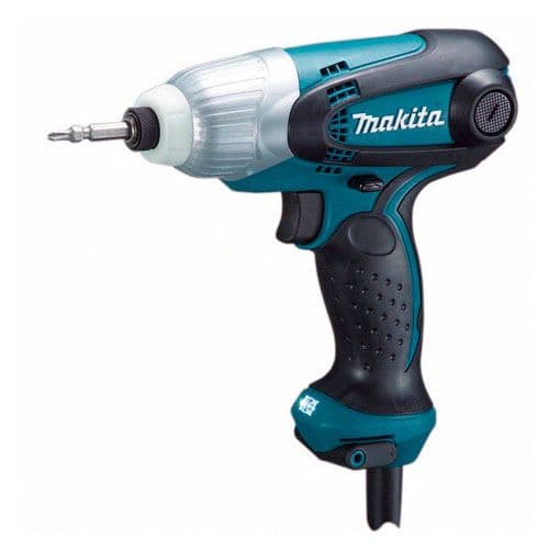 Дрель-шуруповерт Makita TD0101F, 230 Вт, 100 Нм, щеточный, ударный