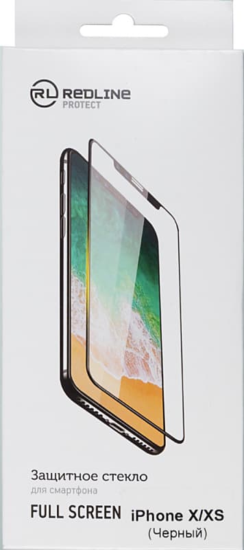Защитное стекло для экрана Redline черный для Apple iPhone X/XS/11 Pro 1шт. (УТ000012297)