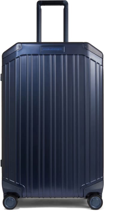 Чемодан Piquadro ALUB2 (BV4427ALUB2/BLU2) 46x69x27см 67л. 6.236кг. алюминий/натур.кожа темно-синий