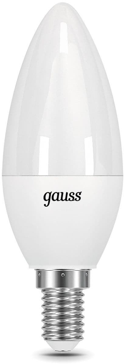 Лампа светодиодная Gauss 9.5Вт цок.:E14 свеча 220B св.свеч.бел.нейт. 35-C (упак.:1шт)
