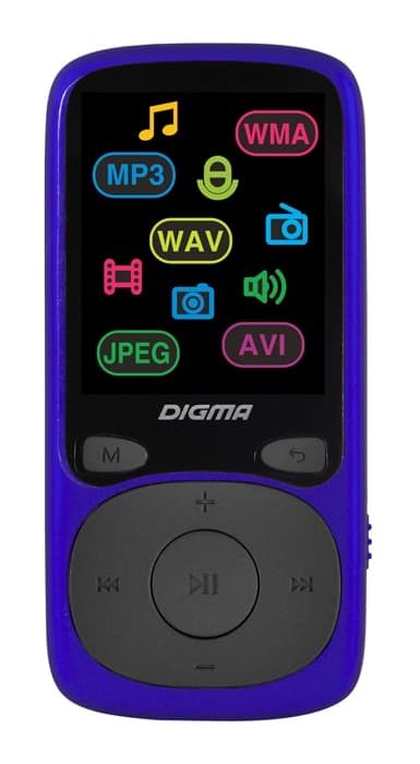 Плеер Hi-Fi Flash Digma B4 8Gb синий/1.8"/FM/microSDHC