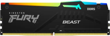 Память DDR5 16GB 6400MHz Kingston KF564C32BBEA-16 Fury Beast RGB RTL Gaming PC5-51200 CL32 DIMM 288-pin 1.4В single rank с радиатором Ret