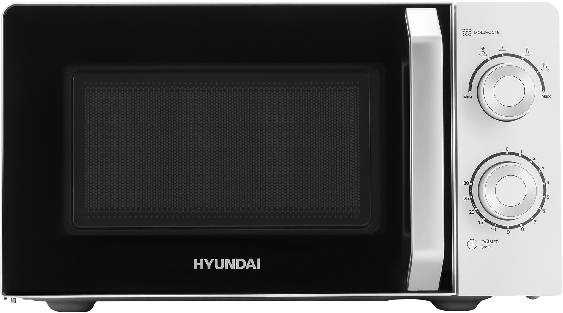 Микроволновая Печь Hyundai HYM-M2053 20л. 700Вт белый/серебристый