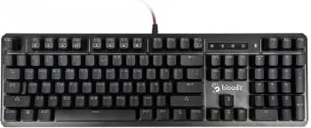 Клавиатура A4Tech B975 механическая черный USB Multimedia for gamer LED (подставка для запястий) кабель 1.8м