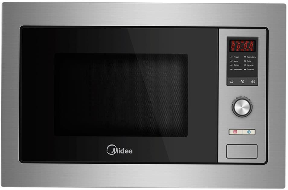 Микроволновая печь Midea AG925BVW 25л. 900Вт нержавеющая сталь/черный (встраиваемая)