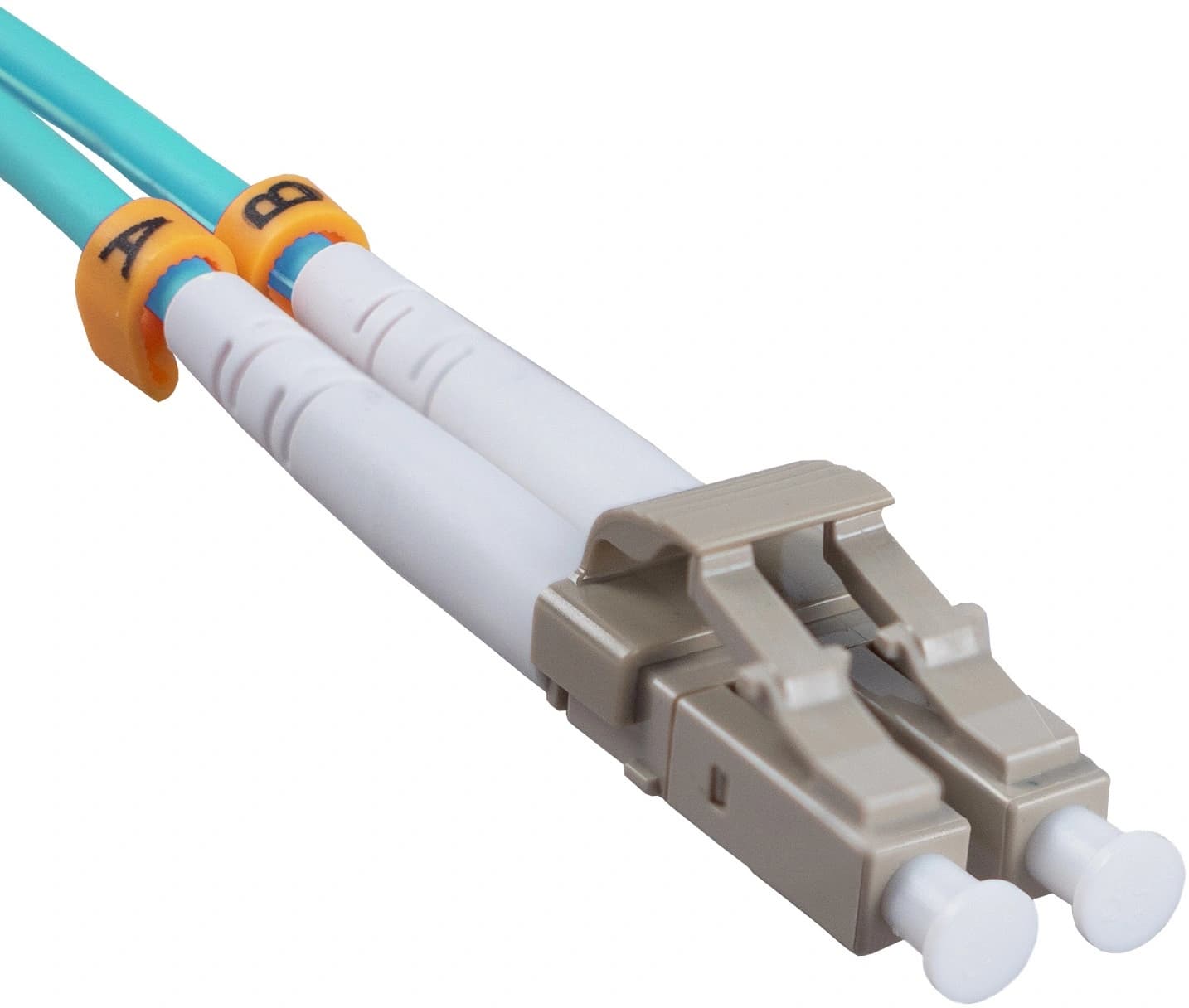 Патч-корд Cabeus FOP-50-LC-LC-1M 2x50/125 OM3 LC дуплекс-LC дуплекс 1м LSZH бирюзовый