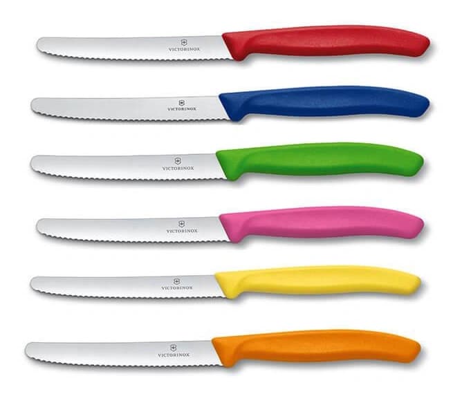 Набор ножей кухон. Victorinox Swiss Classic Tomato and Table Knife 6.7839.6G (6.7839.6G) компл.:6предм. ассорти европодвес