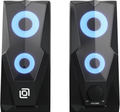 Колонки Оклик OK-127 2.0 черный 6Вт
