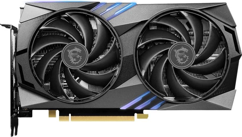 Видеокарта MSI PCI-E 4.0 RTX 4060TI GAMING X 8G NVIDIA GeForce RTX 4060TI 8Gb 128bit GDDR6 2640/18000 HDMIx1 DPx3 HDCP Ret