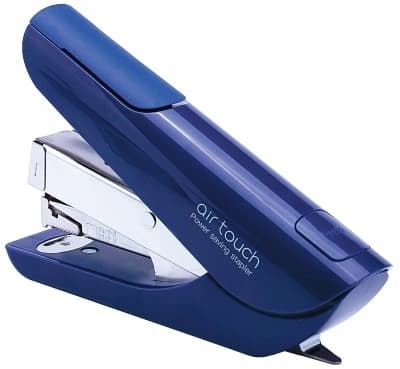 Степлер Kw-Trio 0556B-BLU Mini Air touch 24/6 26/6 (20листов) синий 50скоб пластик закрытый коробка