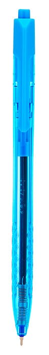 Ручка шариков. Deli Arrow EQ02736-1 прозрачный/ассорти d=0.7мм синие (1шт) автоматическая ассорти