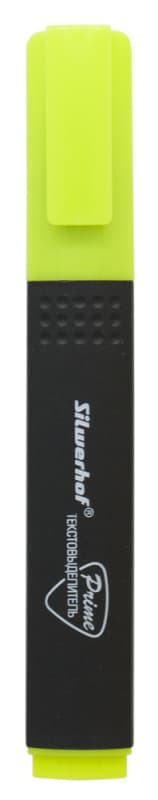Текстовыделитель Silwerhof Prime 108035-05, скошенный пишущий наконечник, 1-4мм, желтый, коробка