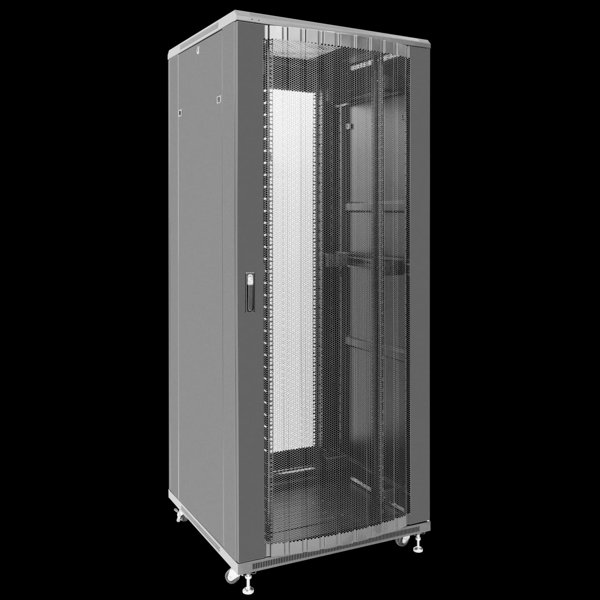 Шкаф телекоммуникационный напольный 47U 800x1000мм, серия TFC (SNR-TFC-478010-CPDP-B)
