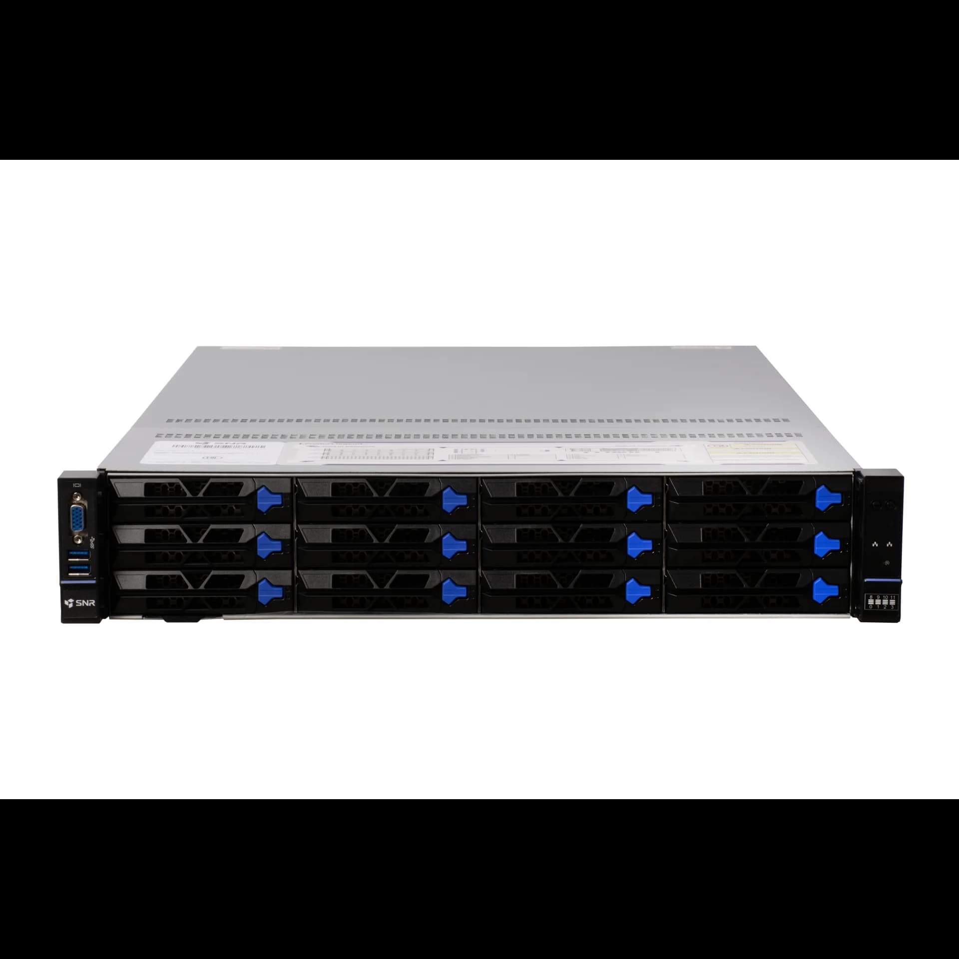 Серверная платформа SNR-SR2412LS-S 2U: 12x2.5/3.5 (6xU.2/NVMe); 2x Xeon Gen 4/5; 16xDDR5-5600; PCIe5 4x16+2x8; 1x Mgmt; ,2x M.2 (2280 / 22110); 2x1300W PSU