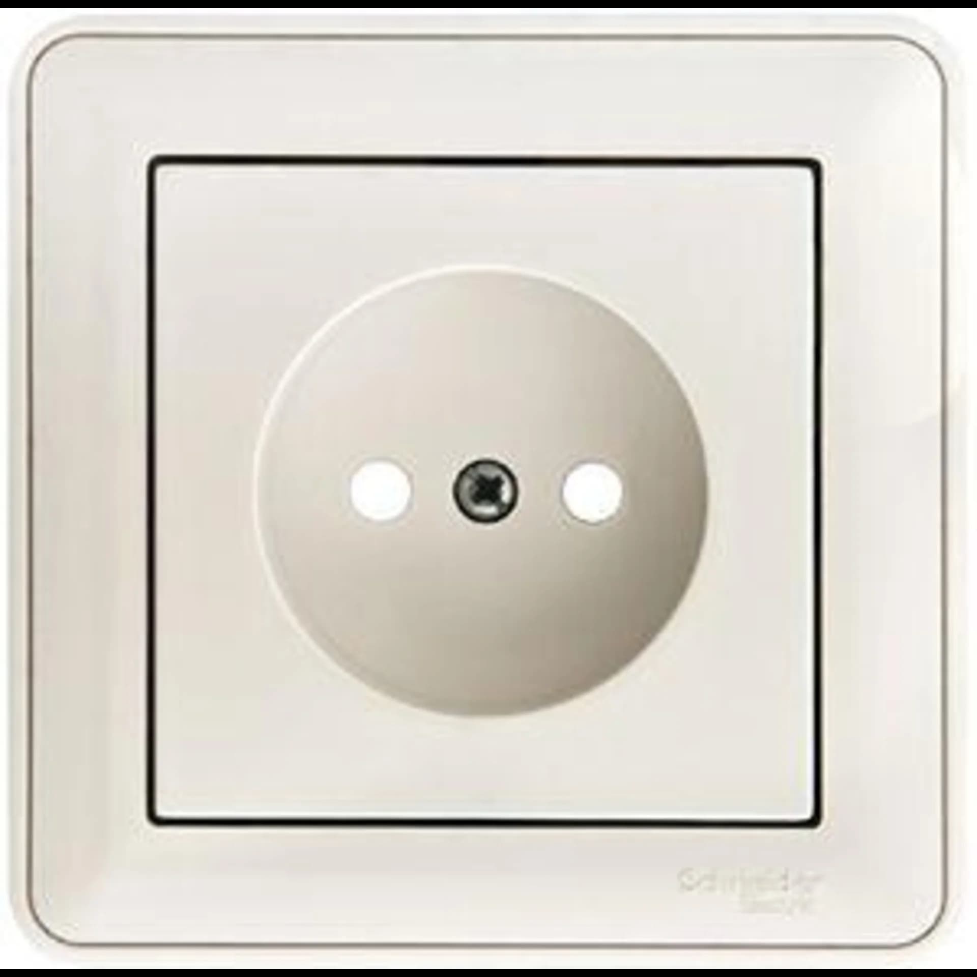 Розетка 1-м СП W59 16А IP20 без заземл. защ. шторки бел. SE RS16-151-18
