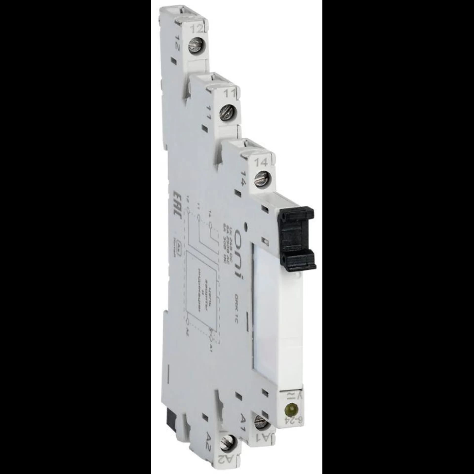 Реле интерфейсное ORK с розеткой 1C 24В DC ONI ORK-1-1C-DC24V