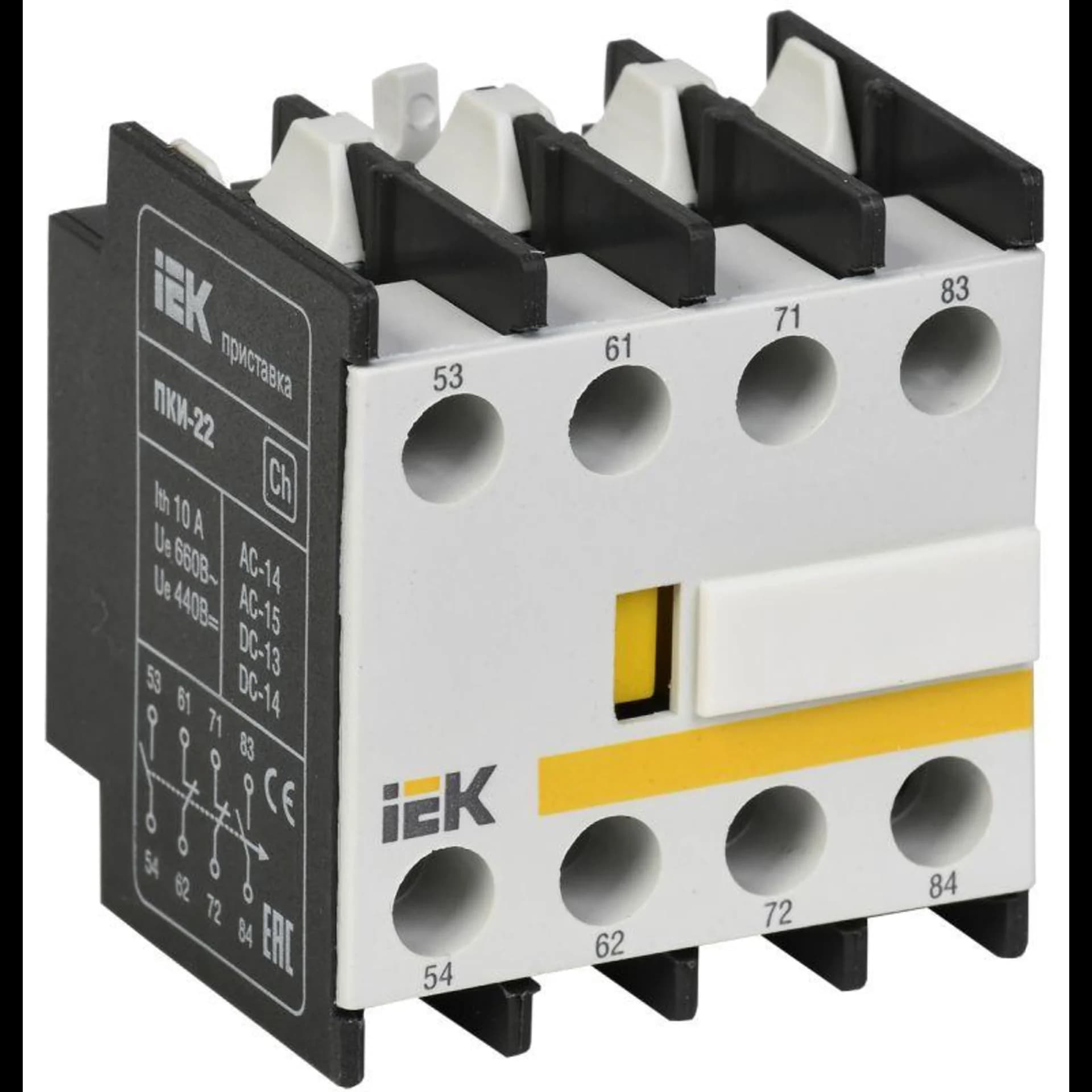 Приставка ПКИ-22 дополнительные контакты 2NO+2NC IEK