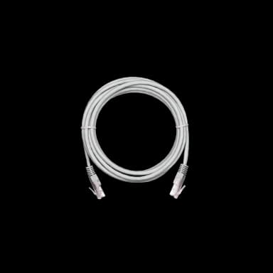 Коммутационный шнур NETLAN U/UTP 4 пары,Кат.5е (Класс D),100МГц, 2хRJ45/8P8C, T568B, заливной, BC (чистая медь), PVC нг(B),серый, 5м, уп 10шт