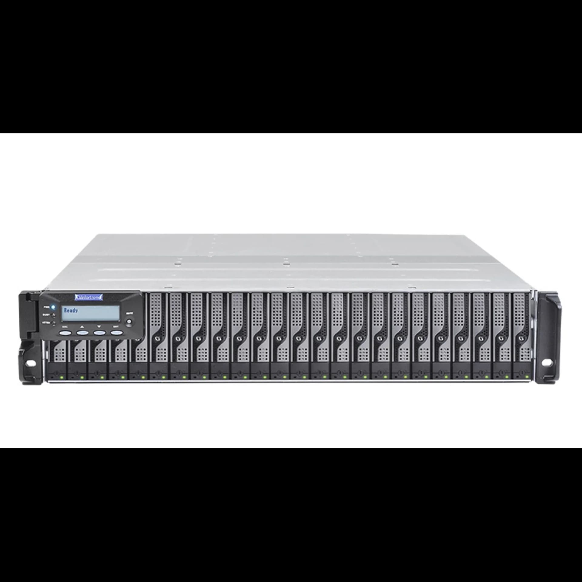 Система хранения данных Infortrend DS3024RUB-C Gen2 (2xCtrl, до 24xHDD, 2xSAS12G внеш. порт, 2x4GB, 8x1G портов iSCSI)