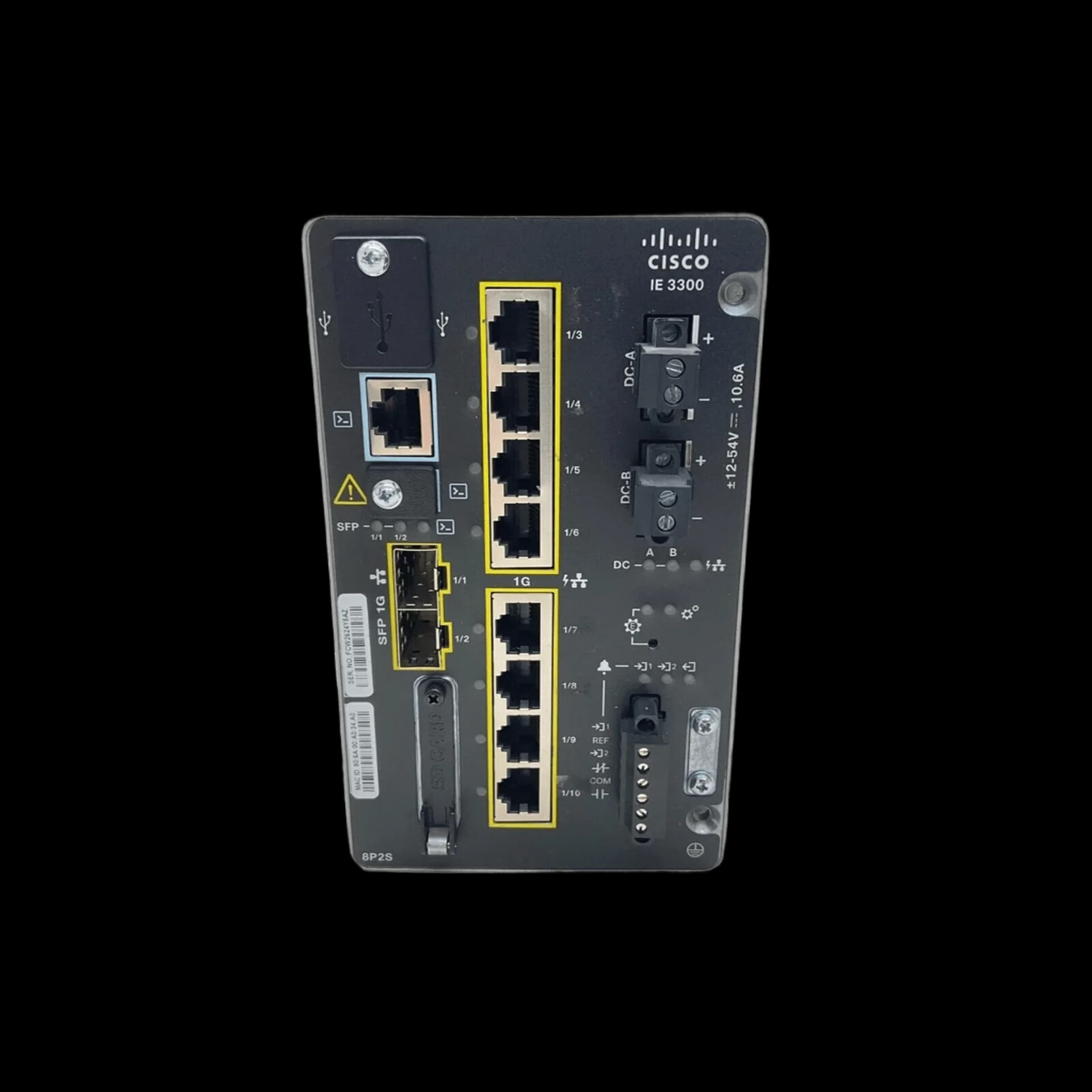 Коммутатор Cisco Catalyst IE-3300-8P2S-E, 8×1 Гбит/с, 2×1 Гбит/с SFP