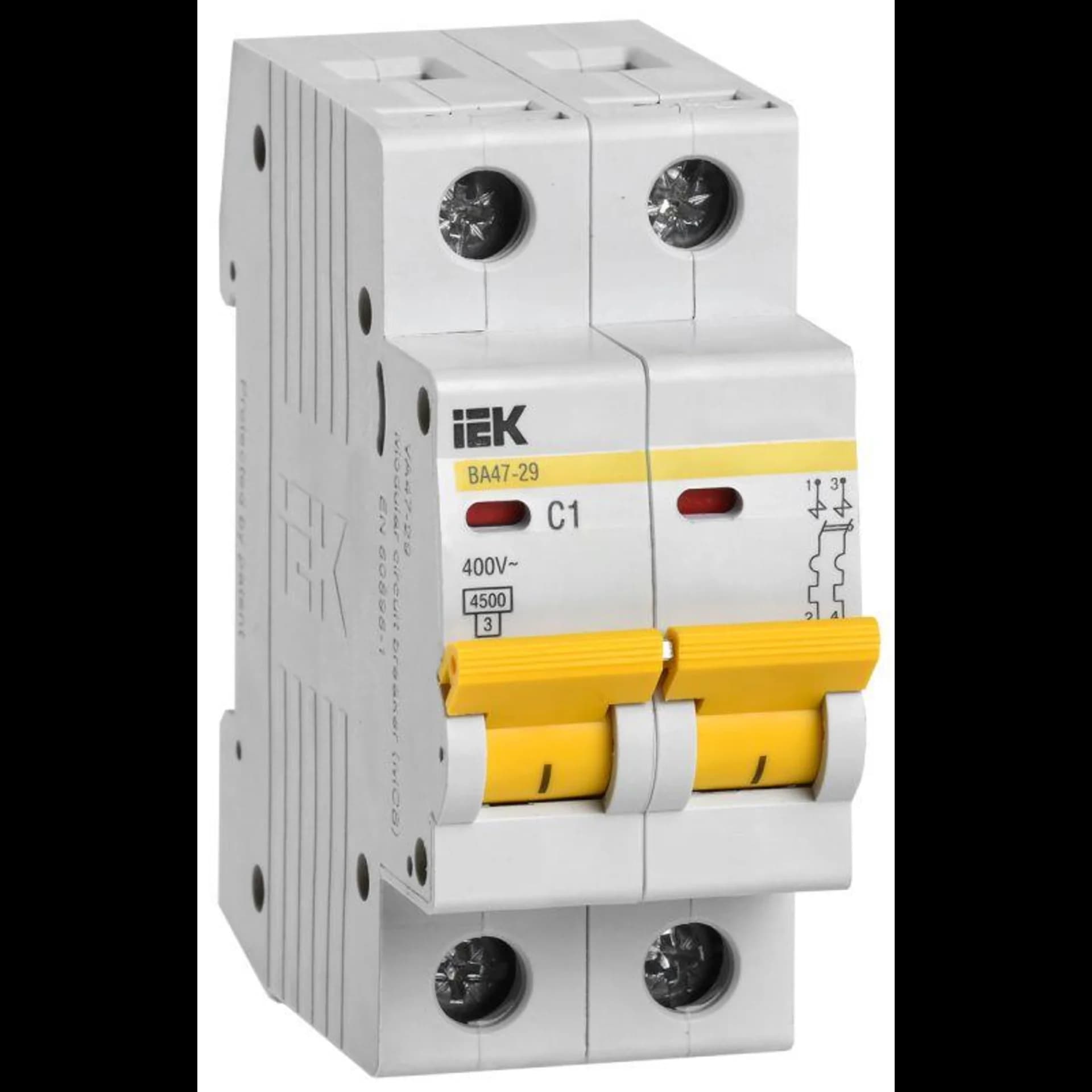 KARAT Авт. выкл. ВА47-29 2P C 1А 4,5кА IEK