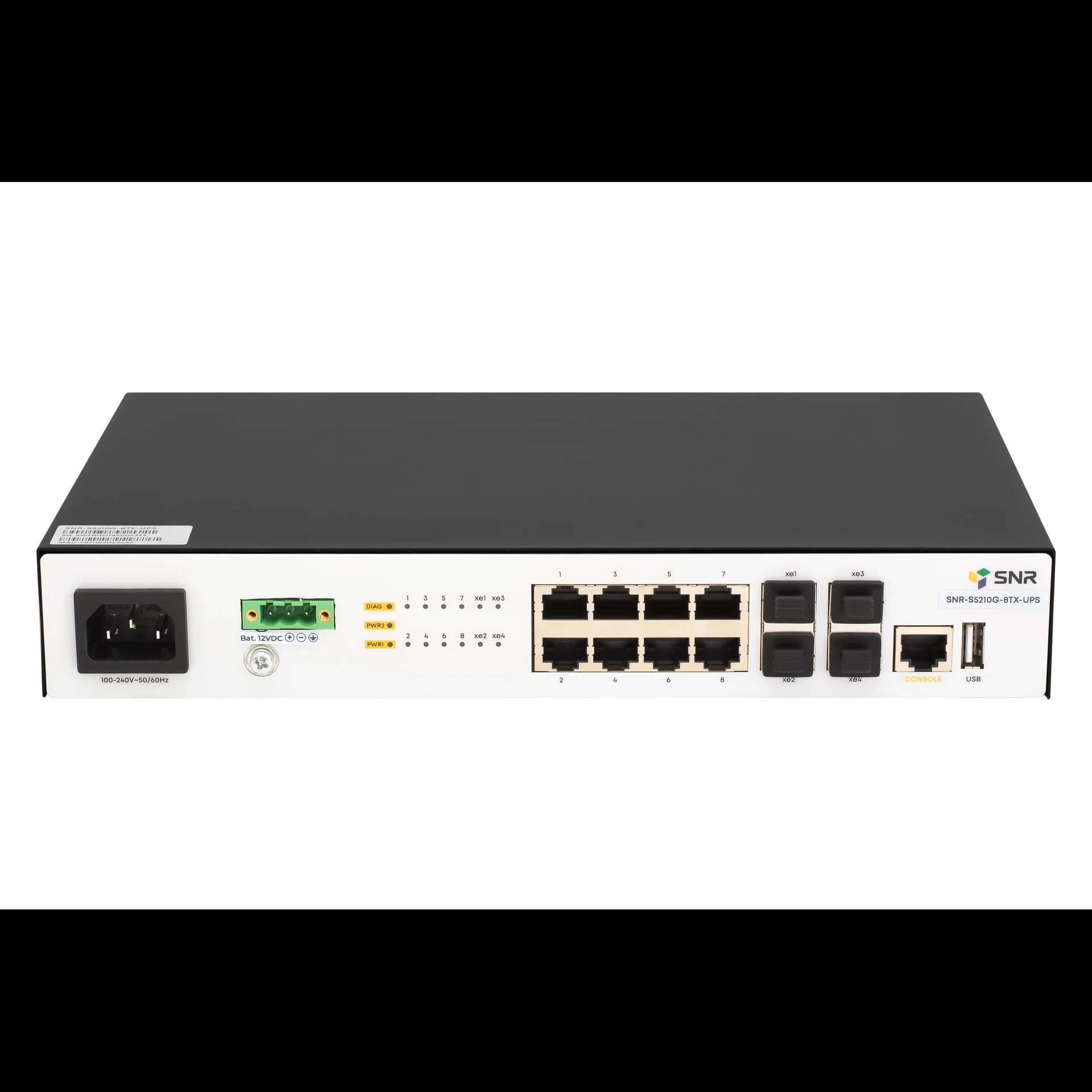 Коммутатор/ Управляемый коммутатор уровня 2+ SNR-S5210G-8TX-UPS