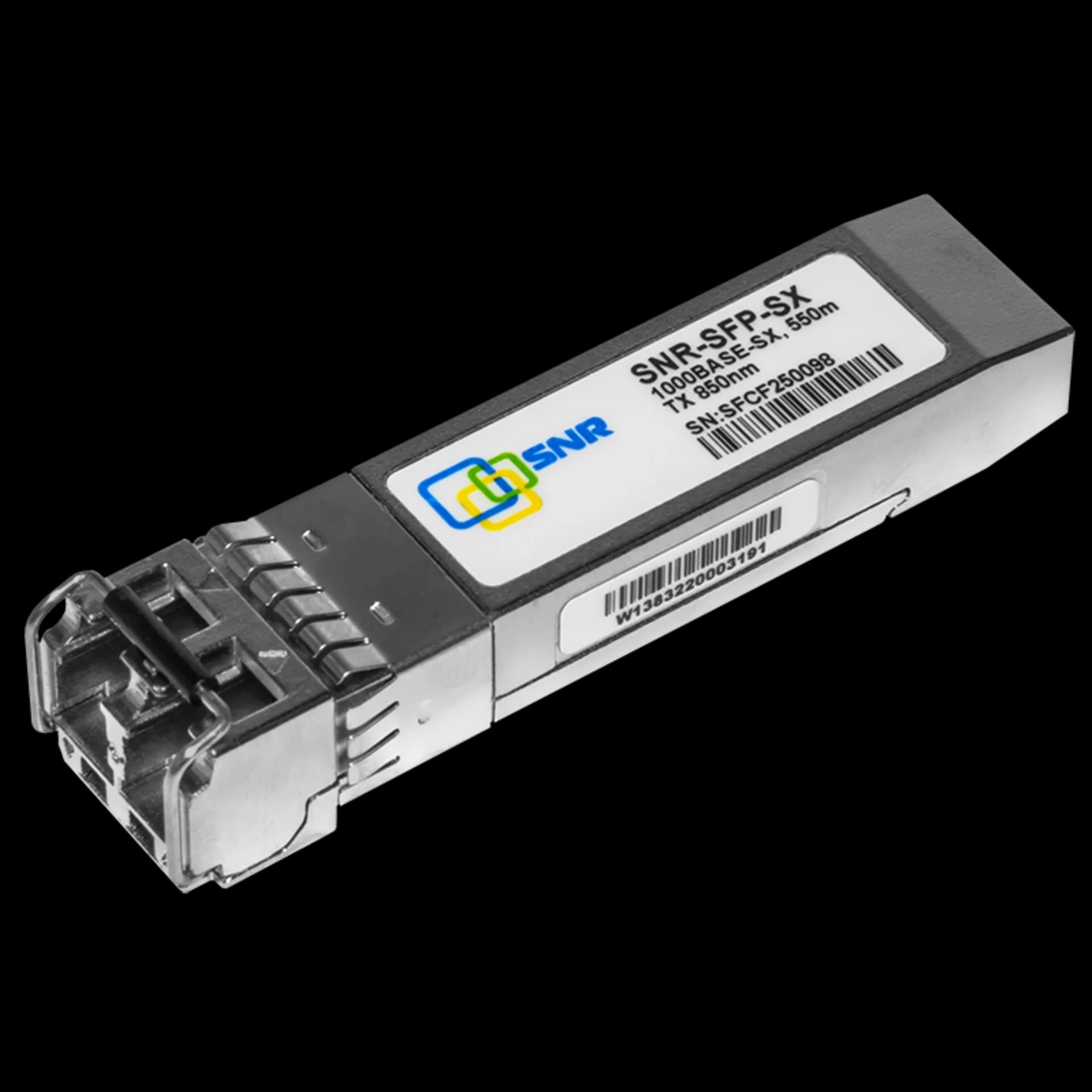 Трансивер SNR SFP 100BASE-SX, SWL, MMF, LC duplex, 850нм, up to 550м (7.5dB), analog CISCO GLC-SX-MM