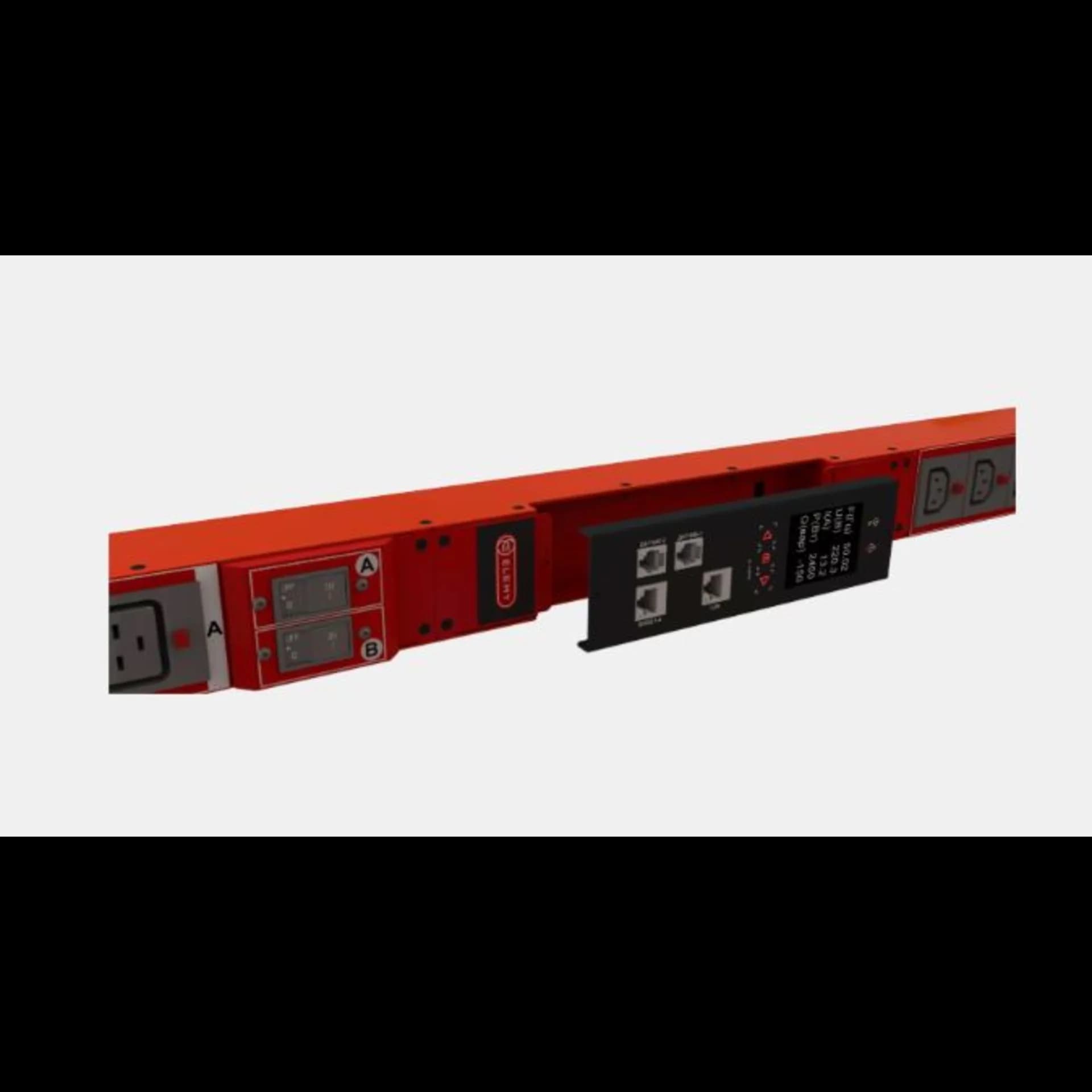 Блок розеток интеллектуальный: iPDU-7022: ZeroUnit, 400V, 16А, in IEC60309 3P+N+E, out (6) C19; (18) C13 с фиксацией